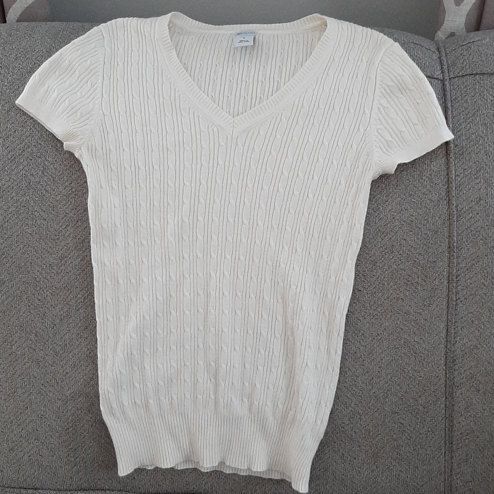 Women's GAP Stretch Ribbed Sweater Top, Small